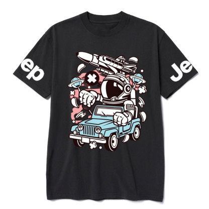 Astronaut Jp Driver Cartoon Character T-shirt