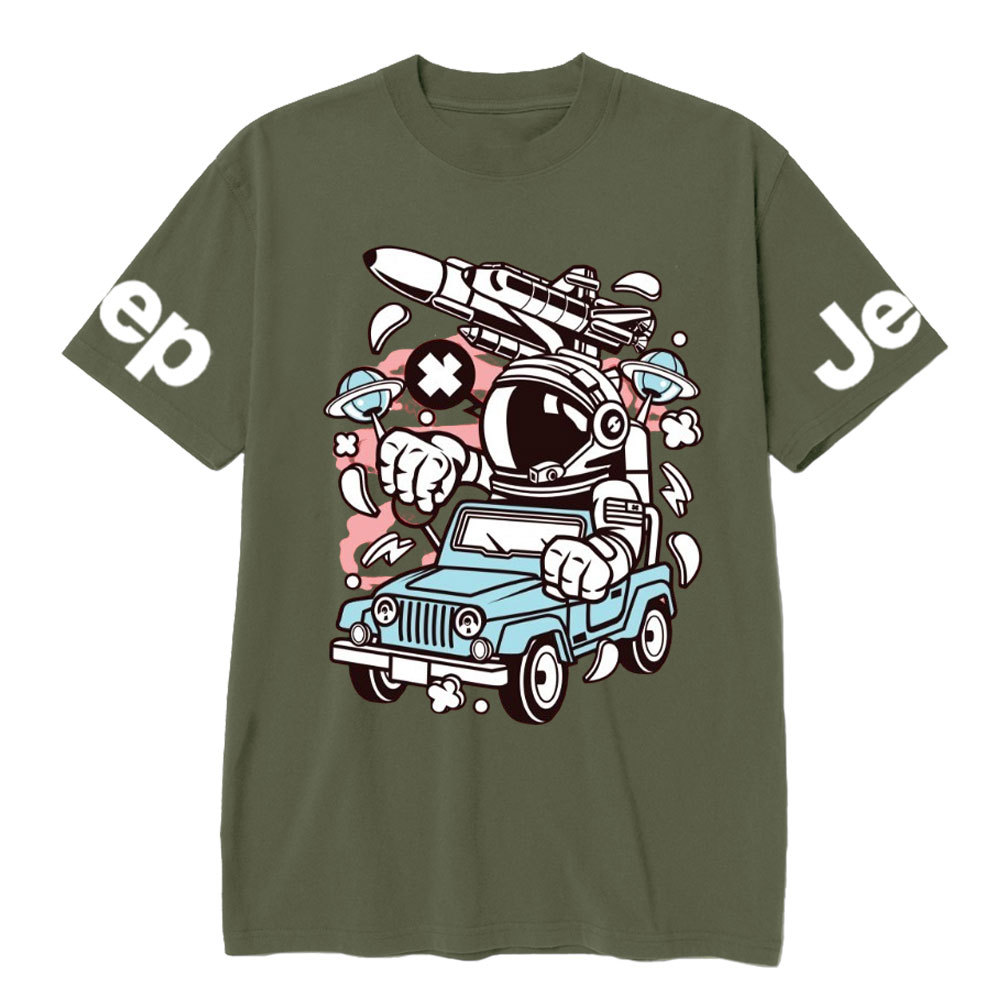 Astronaut Jp Driver Cartoon Character T-shirt