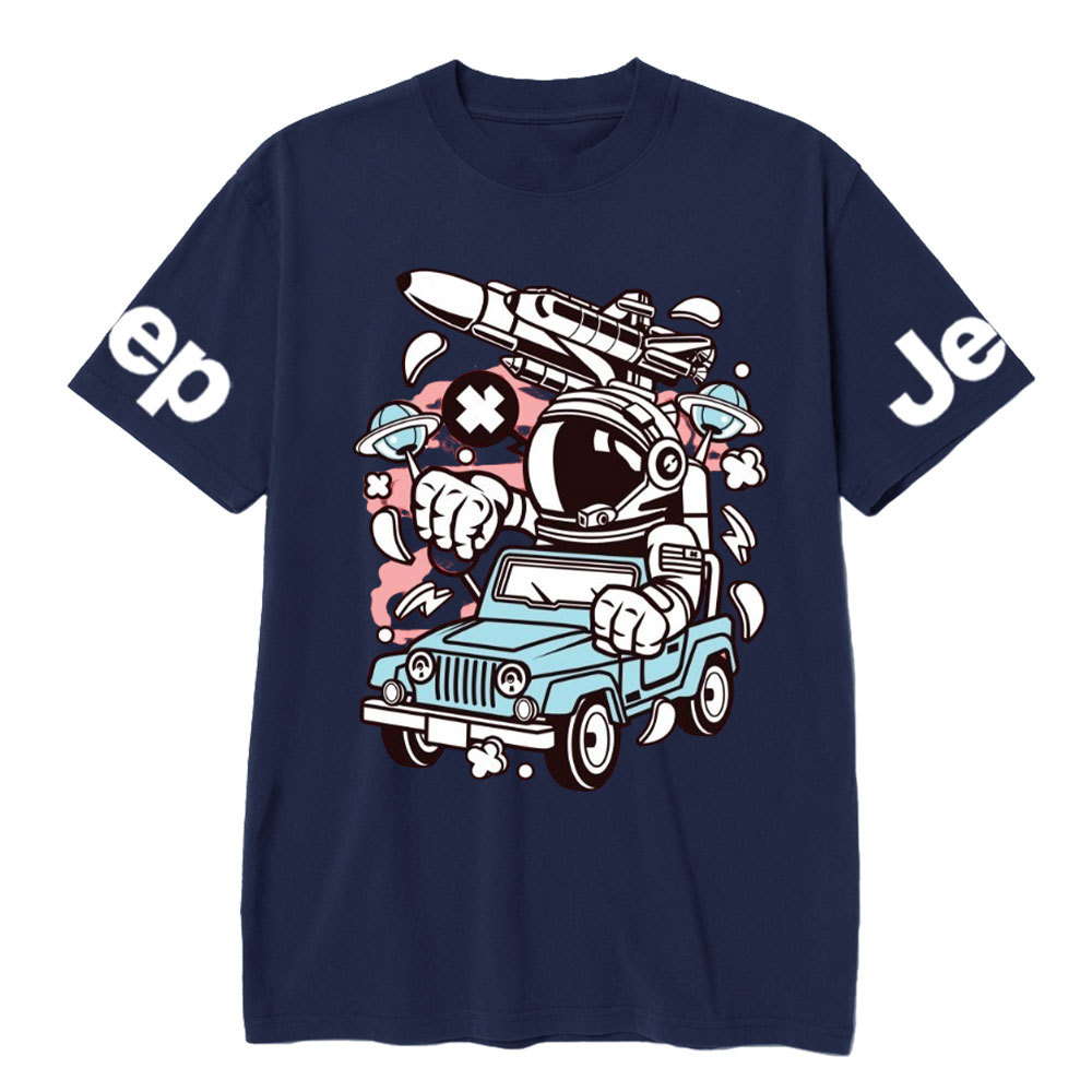 Astronaut Jp Driver Cartoon Character T-shirt