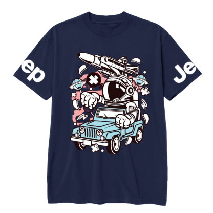 Astronaut Jp Driver Cartoon Character T-shirt