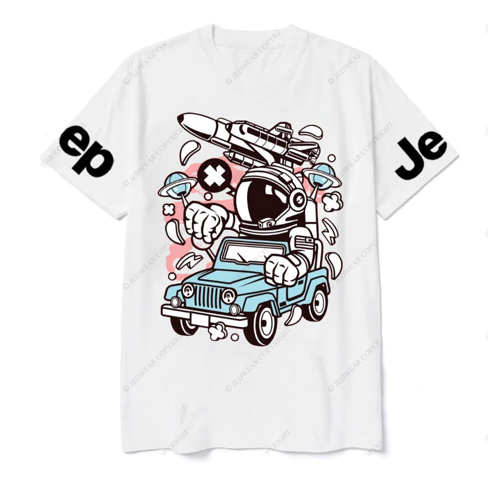Astronaut Jp Driver Cartoon Character T-shirt