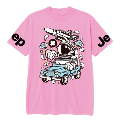 Astronaut Jp Driver Cartoon Character T-shirt