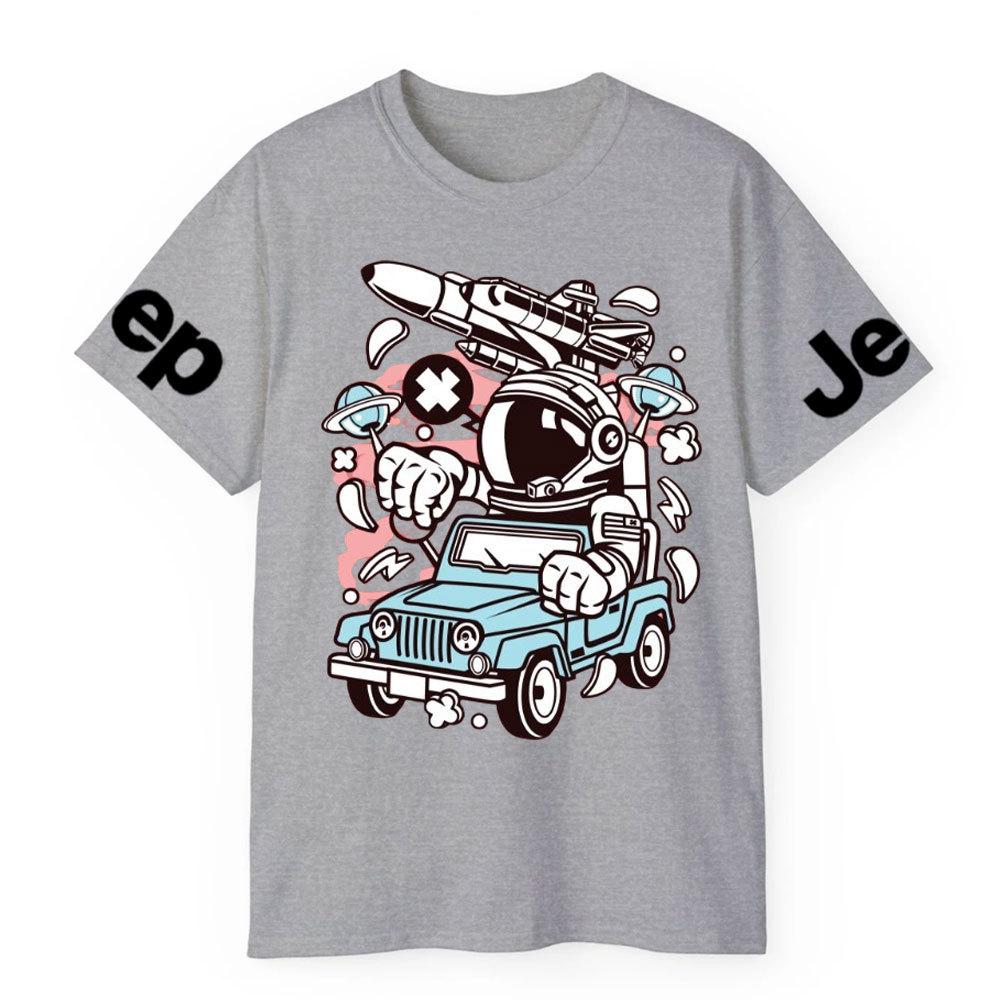 Astronaut Jp Driver Cartoon Character T-shirt