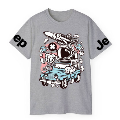 Astronaut Jp Driver Cartoon Character T-shirt