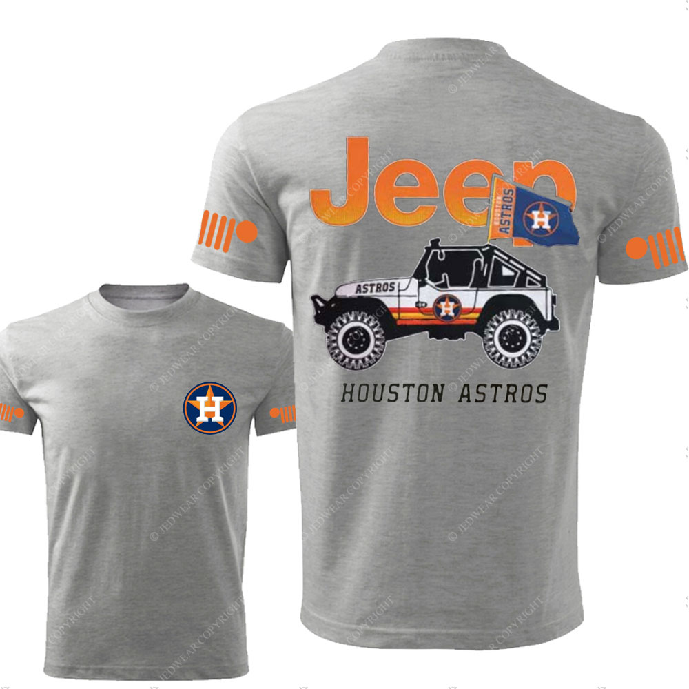 Jp Houston Astros Flag Double Printed T-Shirt