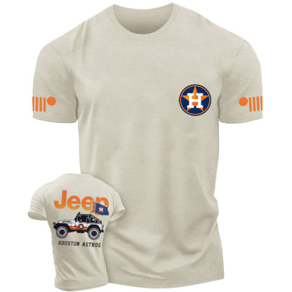 Jp Houston Astros Flag Double Printed T-Shirt