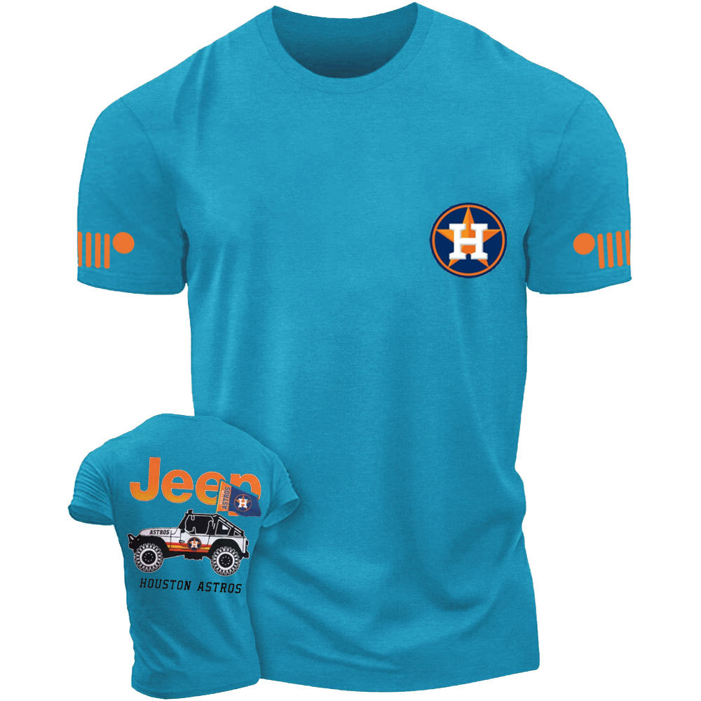 Jp Houston Astros Flag Double Printed T-Shirt