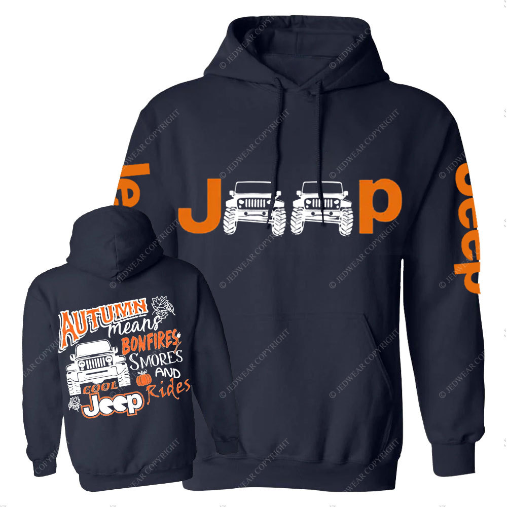 Jp Autumn Means Bonfires Halloween Casual Hoodie