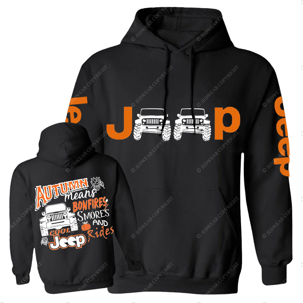 Jp Autumn Means Bonfires Halloween Casual Hoodie