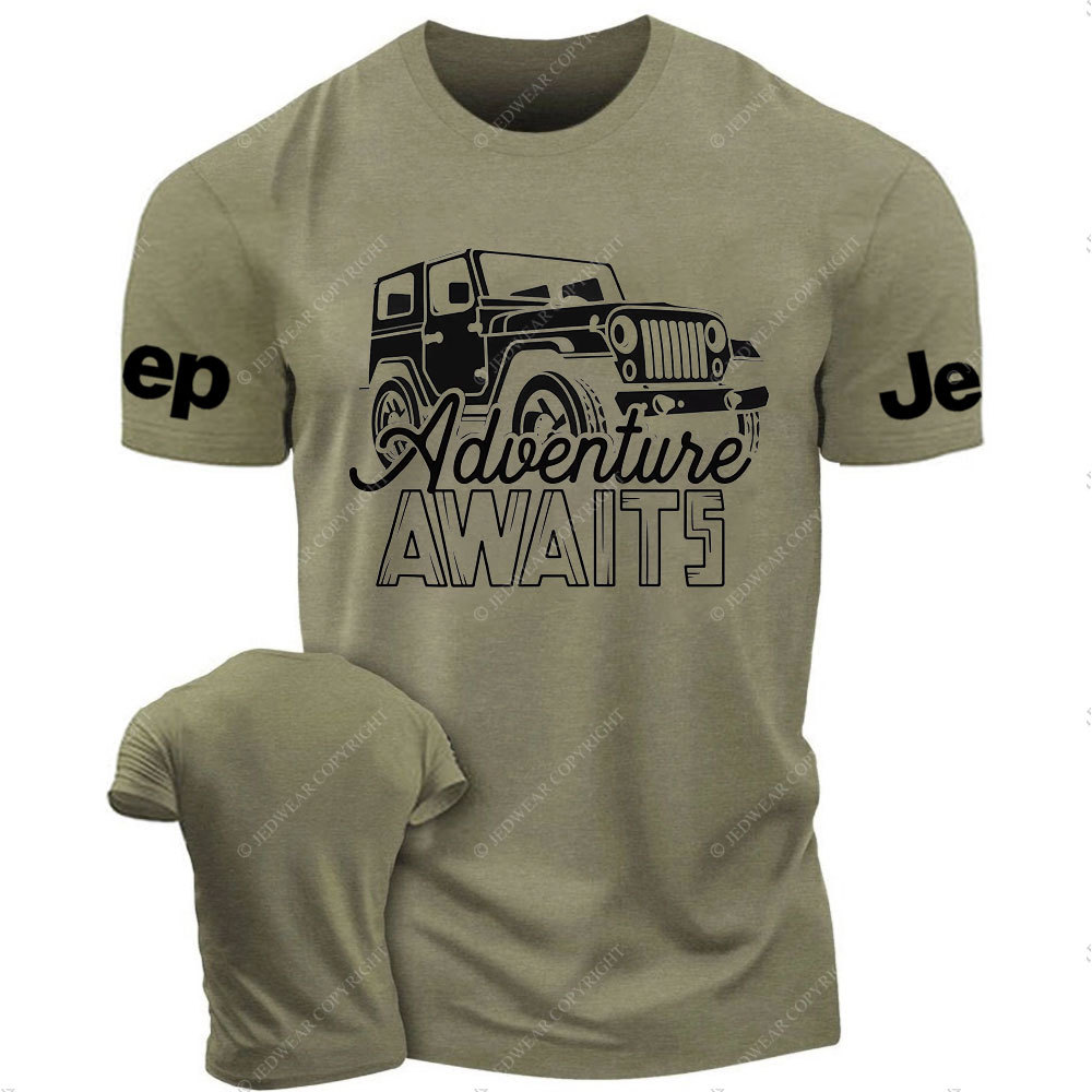 Adventure Awaits Off-Road Jp Outdoor 4x4 Enthusiast T-Shirt