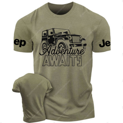 Adventure Awaits Off-Road Jp Outdoor 4x4 Enthusiast T-Shirt