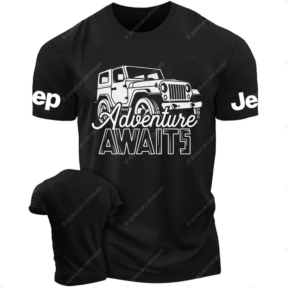 Adventure Awaits Off-Road Jp Outdoor 4x4 Enthusiast T-Shirt