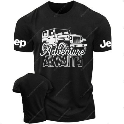 Adventure Awaits Off-Road Jp Outdoor 4x4 Enthusiast T-Shirt