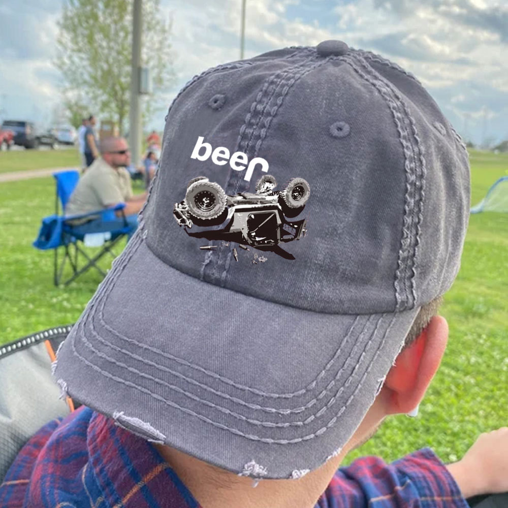 Funny Beer Overturn Jp Offroad Baseball Cap