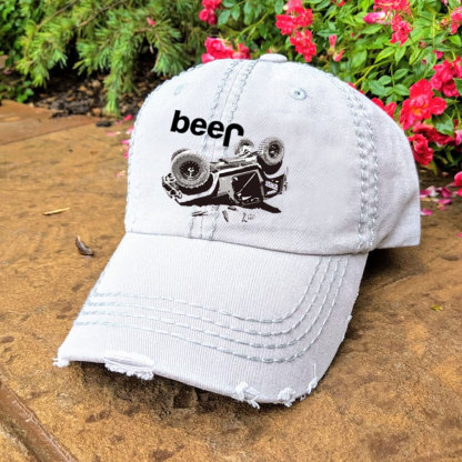 Funny Beer Overturn Jp Offroad Baseball Cap