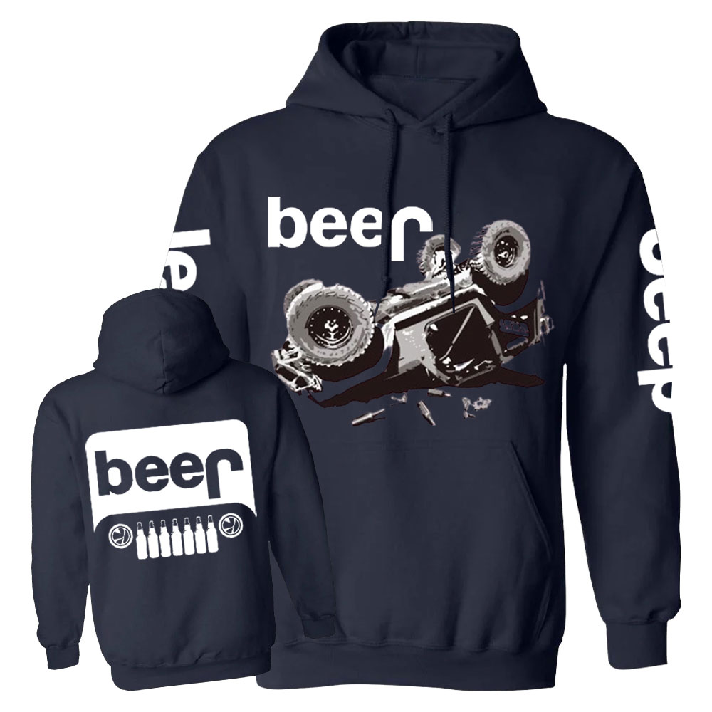 Funny Beer Overturn Jp Offroad Jp Grille Casual Hoodie