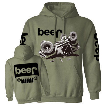 Funny Beer Overturn Jp Offroad Jp Grille Casual Hoodie