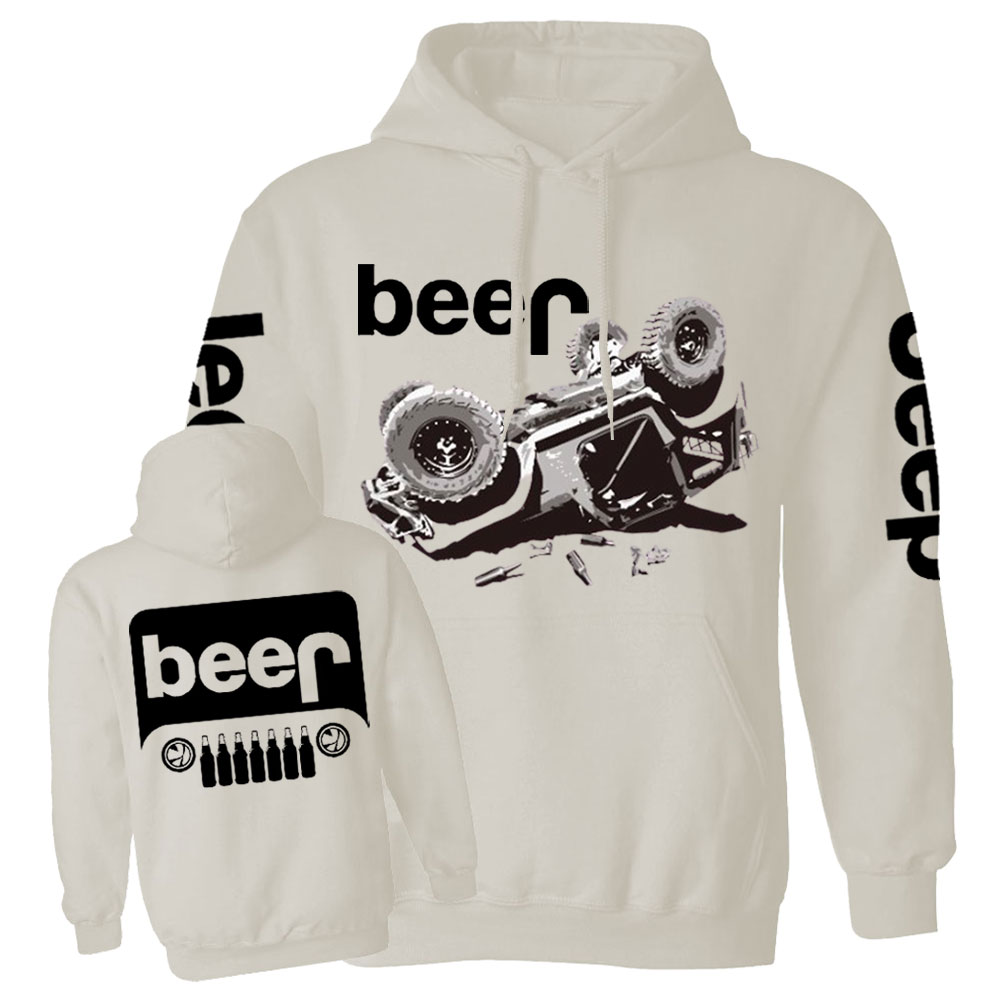 Funny Beer Overturn Jp Offroad Jp Grille Casual Hoodie