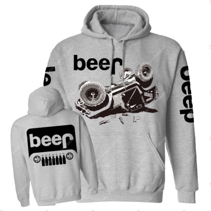 Funny Beer Overturn Jp Offroad Jp Grille Casual Hoodie