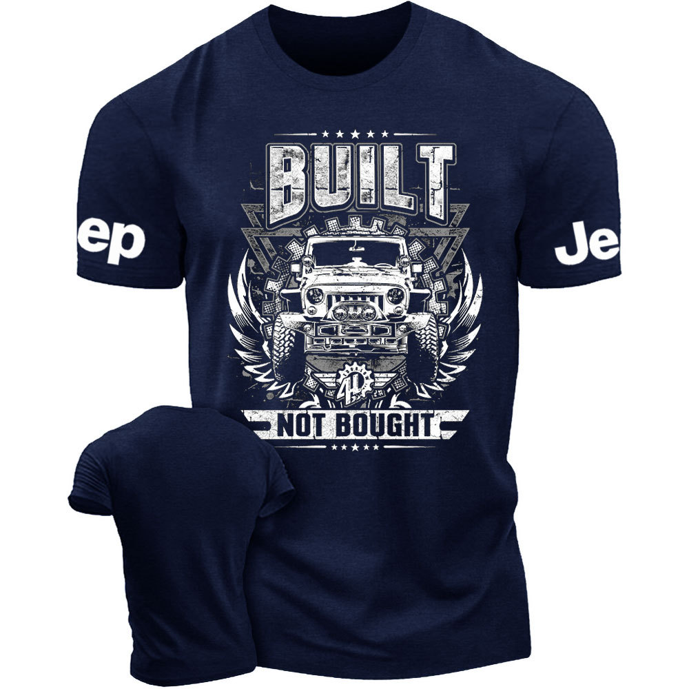 Built NOT Bought Jp Distressed Design T-Shirt