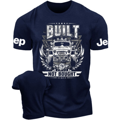 Built NOT Bought Jp Distressed Design T-Shirt