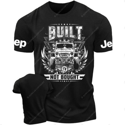 Built NOT Bought Jp Distressed Design T-Shirt
