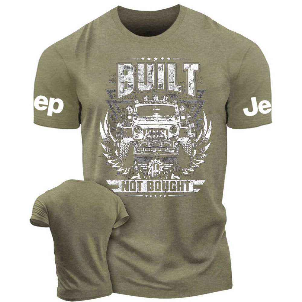 Built NOT Bought Jp Distressed Design T-Shirt