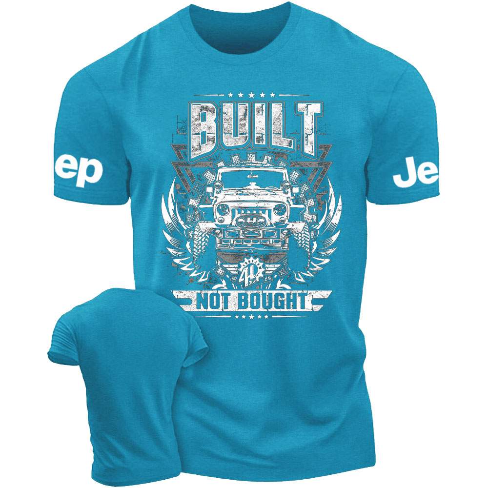 Built NOT Bought Jp Distressed Design T-Shirt