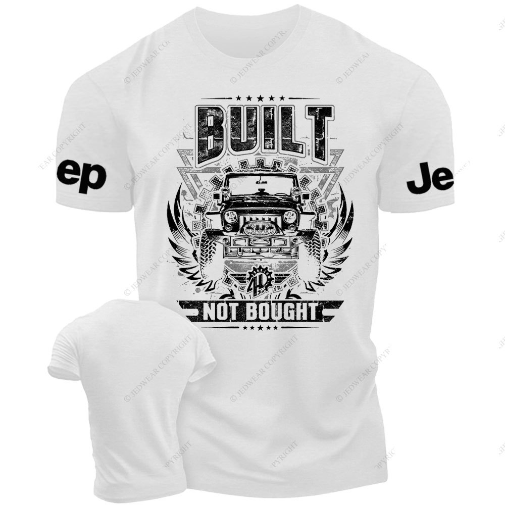 Built NOT Bought Jp Distressed Design T-Shirt