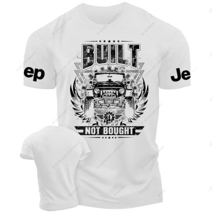 Built NOT Bought Jp Distressed Design T-Shirt