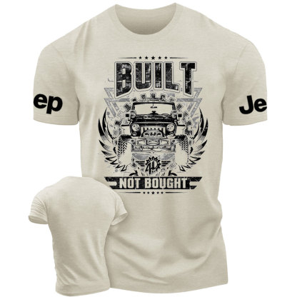 Built NOT Bought Jp Distressed Design T-Shirt
