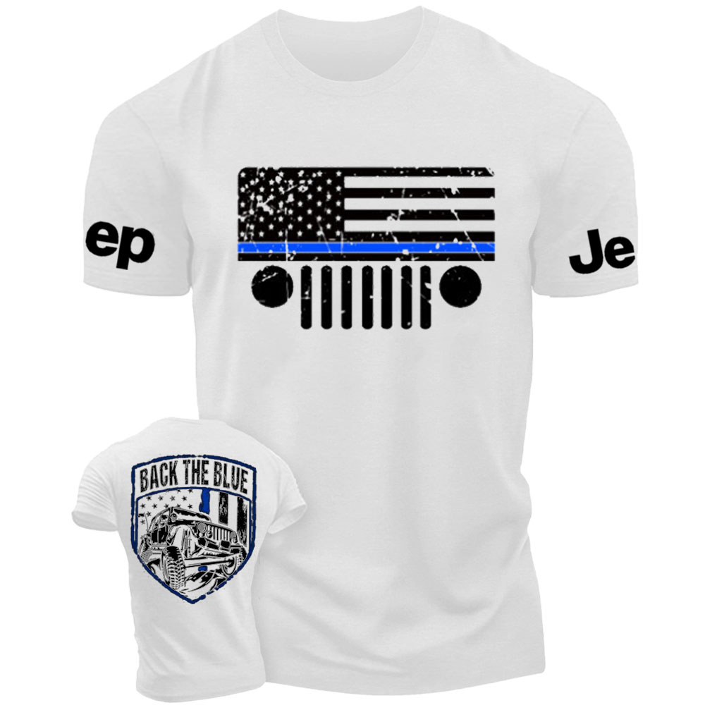 Jp Thin Blue Line Flag Back The Blue Police T-Shirt