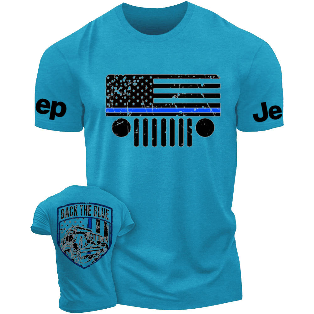 Jp Thin Blue Line Flag Back The Blue Police T-Shirt