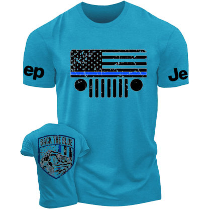 Jp Thin Blue Line Flag Back The Blue Police T-Shirt
