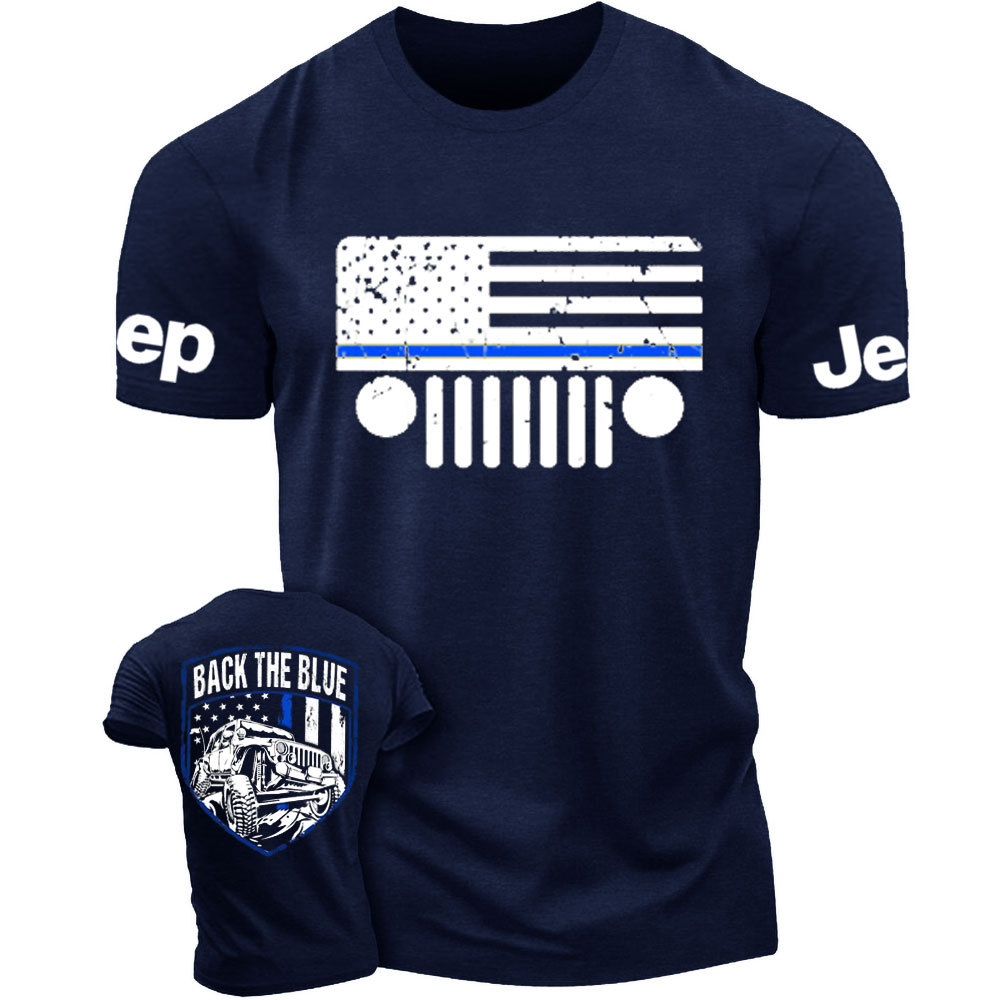 Jp Thin Blue Line Flag Back The Blue Police T-Shirt