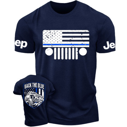 Jp Thin Blue Line Flag Back The Blue Police T-Shirt