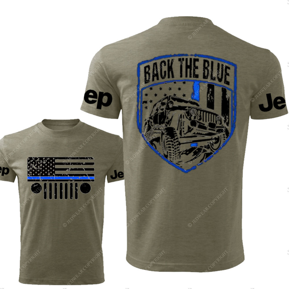 Jp Thin Blue Line Flag Back The Blue Police T-Shirt