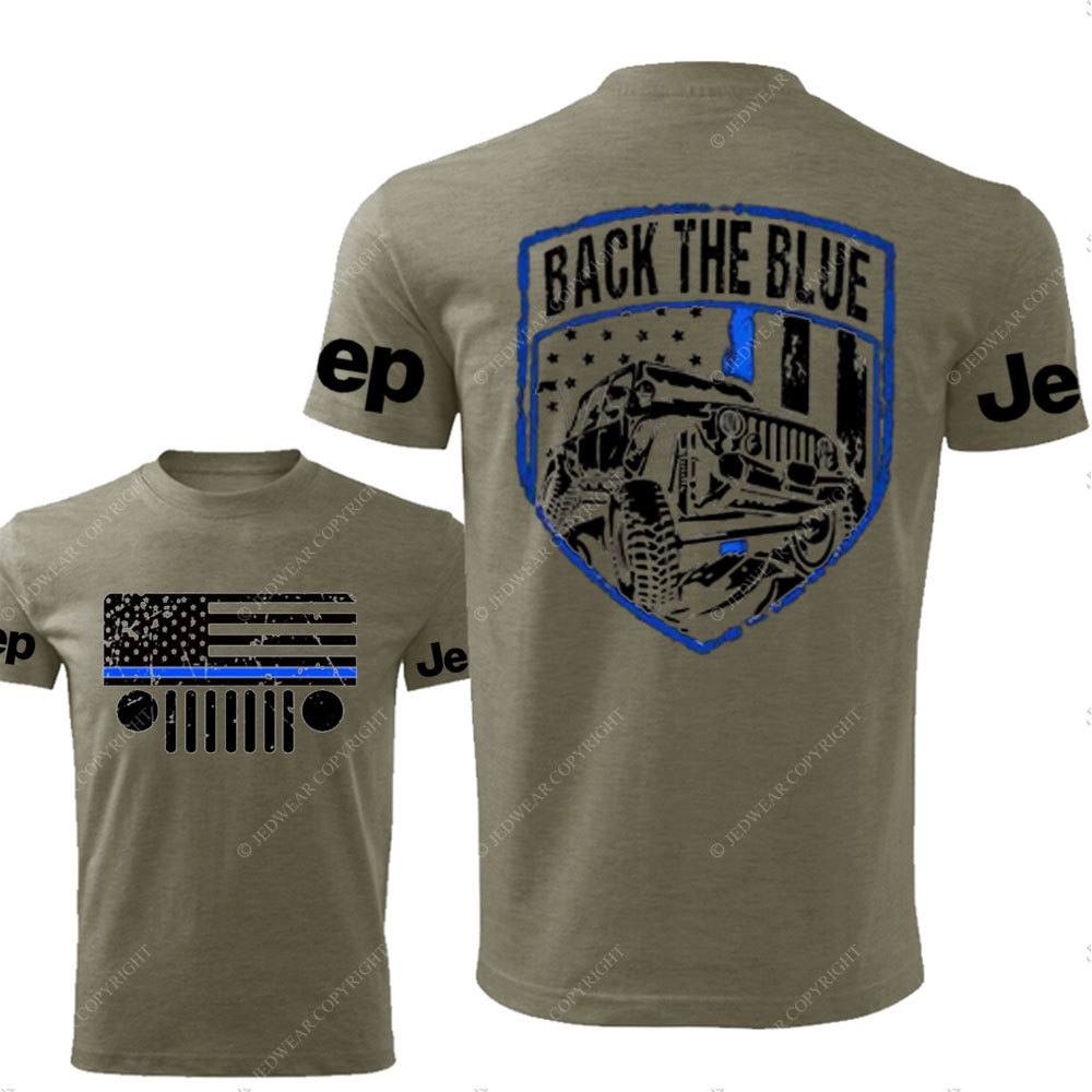 Jp Thin Blue Line Flag Back The Blue Police T-Shirt