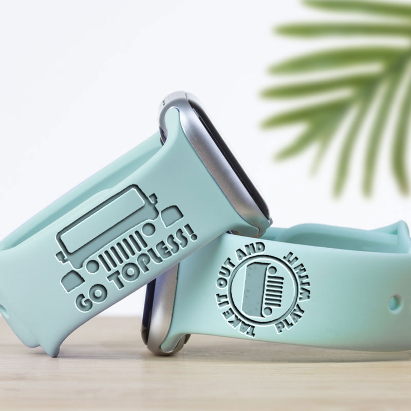 Go Topless, Take it Out and Play with it Jp - Engraved Watch Band