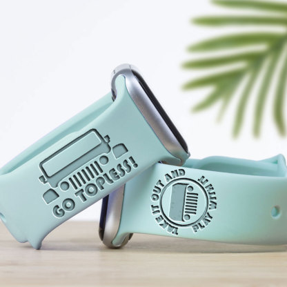 Go Topless, Take it Out and Play with it Jp - Engraved Watch Band