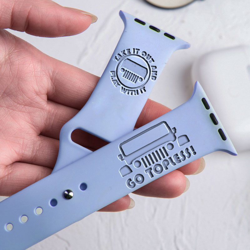 Go Topless, Take it Out and Play with it Jp - Engraved Watch Band