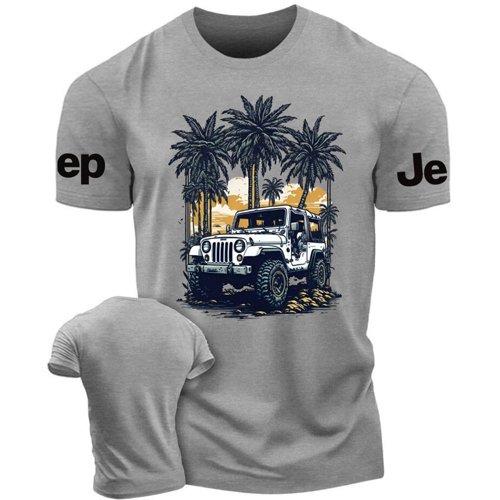 Beach Coconut Tree Black Jp T-Shirt