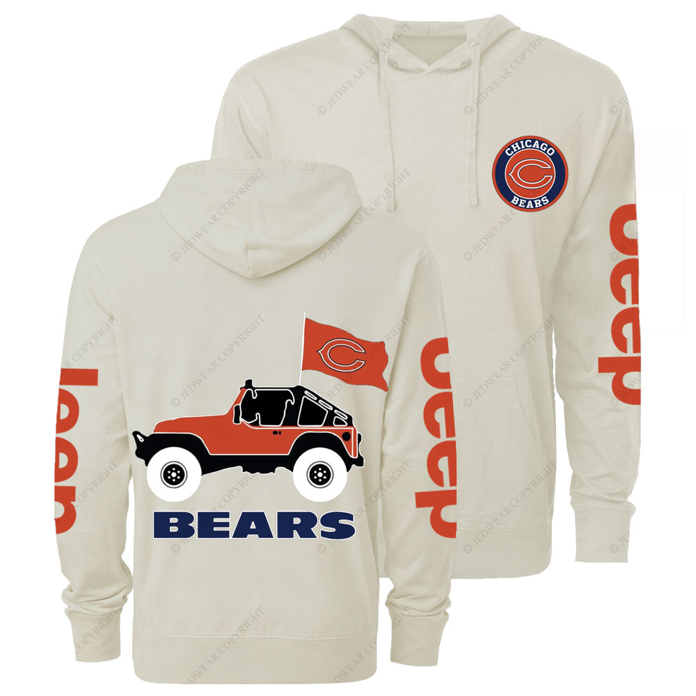 Chicago Bears Football Jp Oversized Lightweight Hoodie
