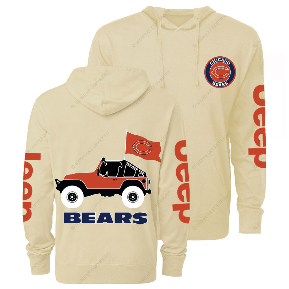 Chicago Bears Football Jp Oversized Lightweight Hoodie