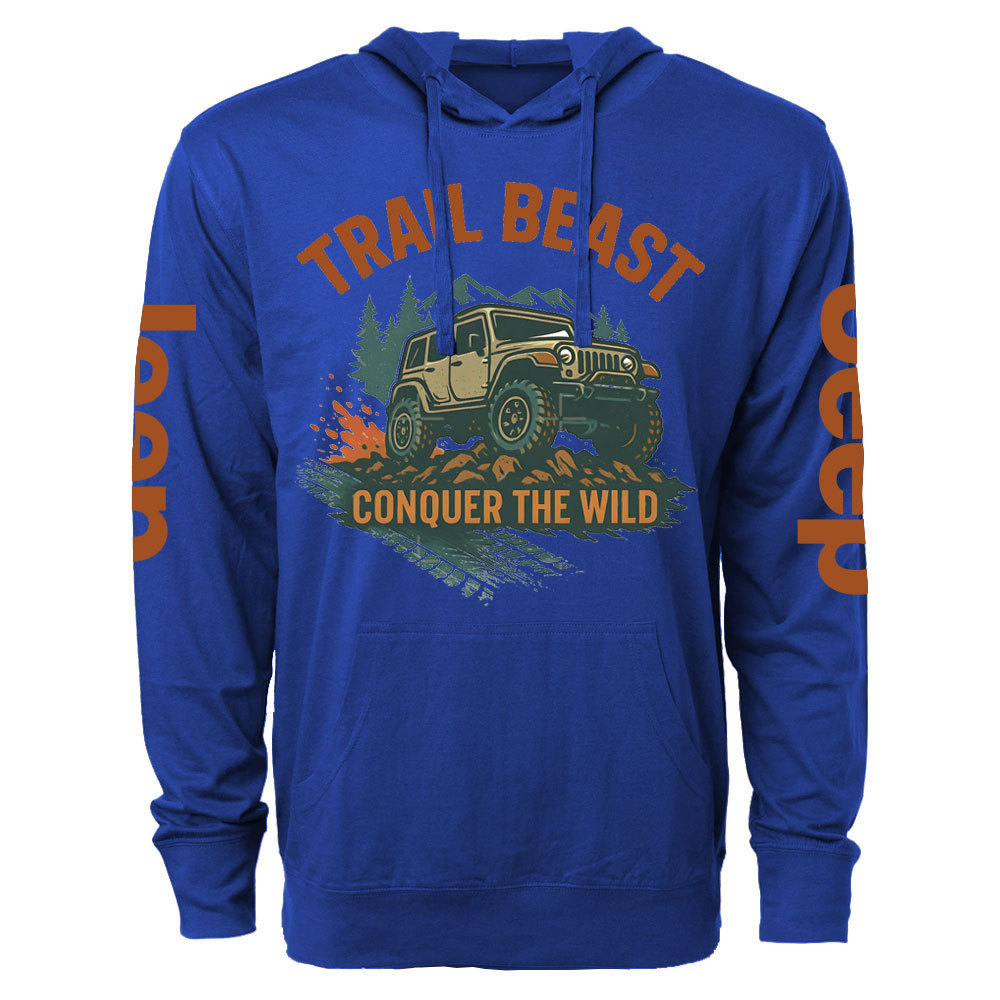 Trail Beast Conquer the Wild Jp Oversized Lightweight Hoodie
