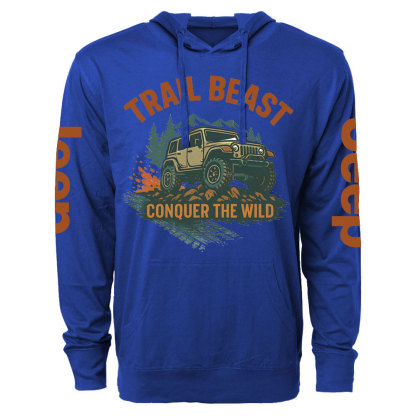 Trail Beast Conquer the Wild Jp Oversized Lightweight Hoodie