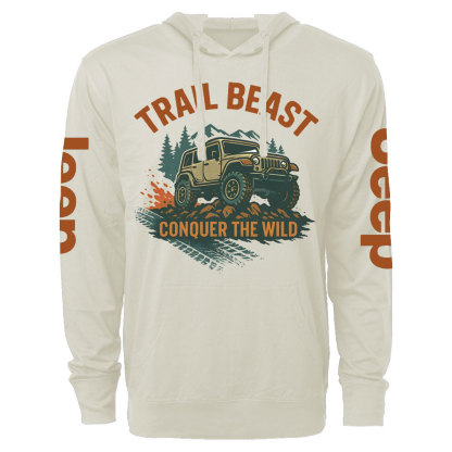 Trail Beast Conquer the Wild Jp Oversized Lightweight Hoodie
