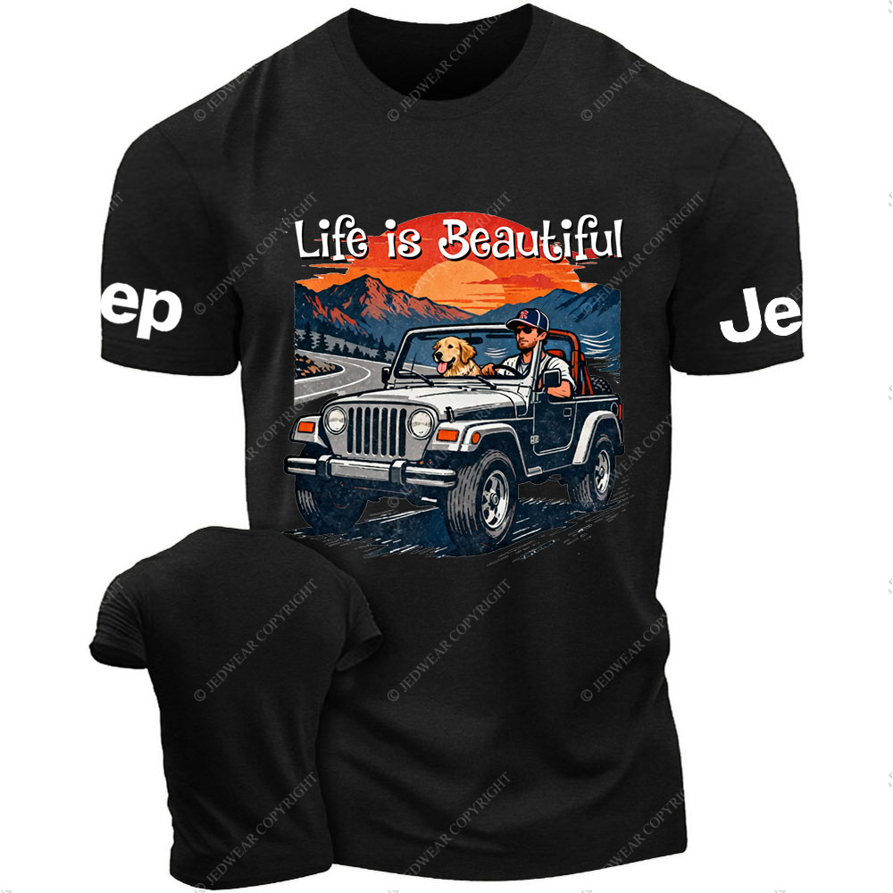 Jp Dog Life is Beautiful T-Shirt
