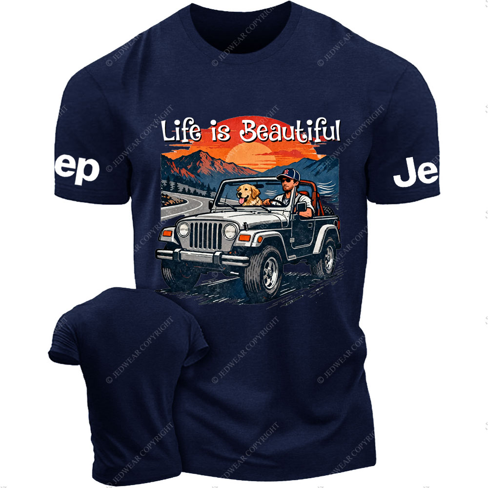 Jp Dog Life is Beautiful T-Shirt