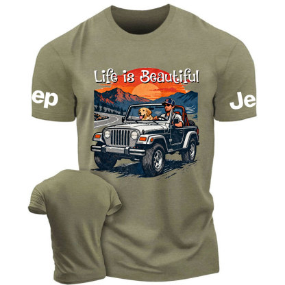 Jp Dog Life is Beautiful T-Shirt